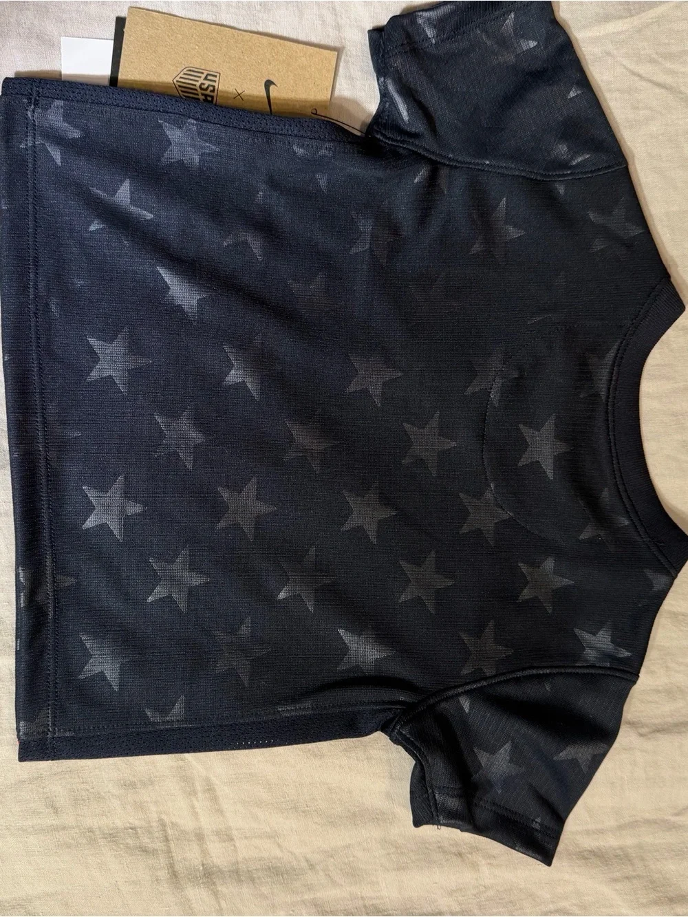 Nike USA Baby Soccer Jersey - Navy with Star Pattern